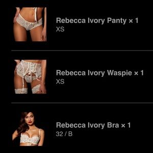 Honey Birdette Rebecca Ivory Full Set